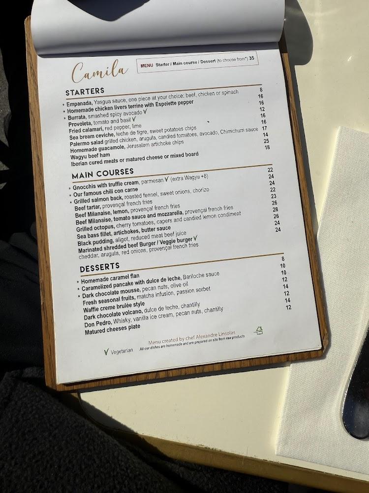 CAMILA - Menu Image 2