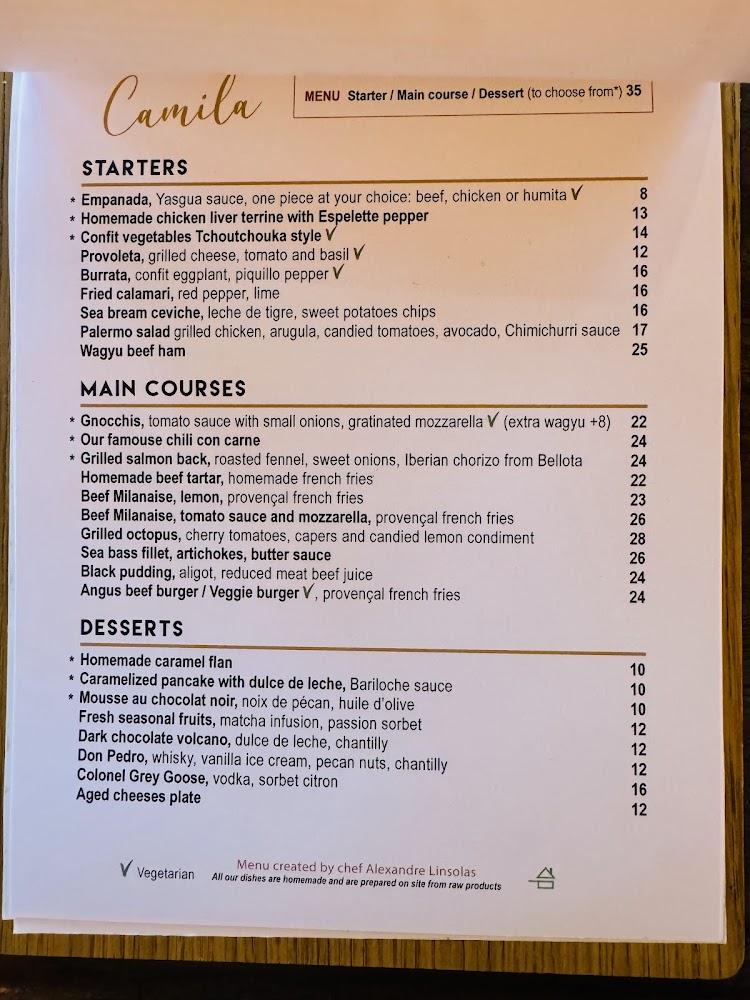 CAMILA - Menu Image 3